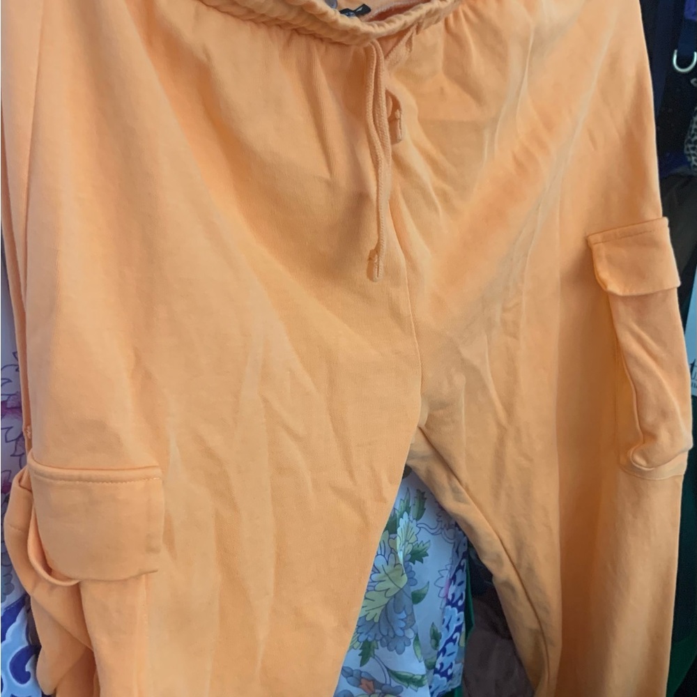 Peach Cargo Pocket Joggers